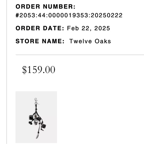 Coach Cluster Dice Bag Charm - Picture 6 of 7